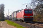 DB Cargo Siemens Vectron 193 337-3 mit KLV Zug am 19.03.26 in Maintal Ost