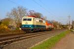 DB Museum 111 001-4 mit 218 137-8 in Maintal Ost am 19.03.26