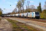 Railpool Bombardier Traxx 187 308-2 mit Kesselwagen in Kahl am Main am 02.04.26 