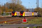 HLB Alstom Coradia Continental 1440 187 und 1440 348 am 02.04.26 in Kahl am Main