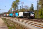 BEACON Rail Siemens Vectron X4-E 644 (6193 644-2) mit Helrom KLV am 09.04.26 in Kahl am Main 