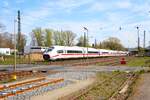 DB Fernverkehr ICE 3 Velaro neo (408 xxx) am 09.04.26 in Kahl am Main 
