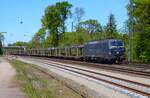 ELL/Frachtbahn Siemens Vectron 193 764-8 mit leeren Autotransportzug in Kahl am Main am 24.04.26