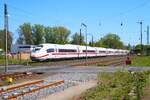 DB Fernverkehr Siemens ICE3 Velaro Neo (408 xxx) am 24.04.26 in Kahl am Main