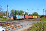 Railpool Siemens Vectron 6193 202-7 mit Containerzug in Kahl am Main am 24.04.26 
