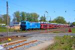 LTE Transport und Logistik Siemens Smartron 192 999-1 mit Autotransportzug in Kahl am Main am 24.04.26