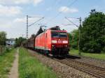 DB Schenker Rail 185 036-1 mit Güterzug am 04.05.14 bei Hanau West  