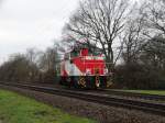 HFM Krauss Maffei MH05 D9 (98 80 0505 013-9 D-HFM) von hinten am 01.01.16 bei Maintal Ost