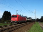 DB Cargo 185 349-8 mit neuen Schwellen unterwegs am 01.04.16 bei Maintal Ost
