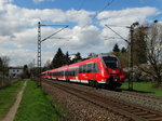 DB Regio Mittelhessenexpress 442 784 am 08.04.16 bei Hanau West