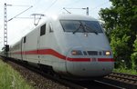 DB Fernverkehr ICE 1 (BR 401) am 27.05.16 bei Maintal Ost.