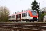 VIAS/Odenwaldbahn Alstom Lint54 VT221 (622 221) am 28.03.26 in Hanau Großauheim 