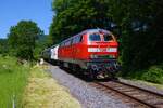 Manuel Zimmermann 218 191-5 mit Sonderzug in Königstein am 28.05.23