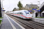 Nachschuß  auf den ICE 9011 der durch Weinheim Sulzbach gen Hemsheim fährt.