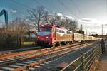 GfF 110 459-5 mit dem Alpen Ski Express am 19.02.22 in Stockstadt