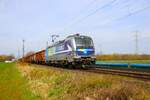 RTB Cargo Siemens Vectron 193 824-0 mit Eanoswagen in Mainz Bischofsheim am 17.03.24  