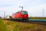 ÖBB Siemens Vectron 1293 069-1 mit EKOL KLV in Mainz Bischofsheim am 17.03.24