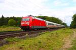 DB Fernverkehr Adtranz 101 132-9 mit SBB Intercity in Mainz Bischofsheim am 24.07.25