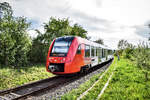 622 024 fährt als RB 13341 (Weinheim (Bergstr) Hbf - Fürth (Odenw)), in den Bahnhof Fürth (Odenw) ein.