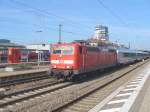 181 204-9 zieht den IC 2054 Frankfurt (Main) - Saarbrcken mit nur vier Wagen am 01.09.2011 aus Kaiserslautern
