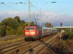 181 223-9 zieht den IC 2054 Frankfurt (Main) - Saarbrcken am 19.10.2011 durch Einsiedlerhof