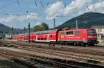 111 169-9 (Saarland/Rheinland-Pfalz Ticket) ist mit dem RE Mannheim - Saarbrcken am 18.09.2012 in Neustadt (Weinstrae)