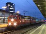 181 214 und 181 210 (kalt) zogen den IC 2054 Frankfurt - Saarbrcken.