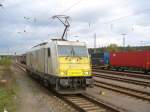 186 169-9 von Euro Cargo Rail ist als Lz am 20.10.2011 in Einsiedlerhof