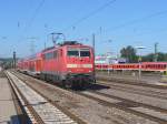 111 115-2 zieht den RE 7 Trier - Mannheim am 06.10.2011 nach Kaiserslautern