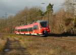 Da kommt der Hamster um die kurve, 442 200/700 auf Messfahrt nach Frankfurt und kam am 04.01.2012 durch Kennelgarten