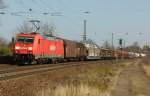 185 226-8 zieht am 16.03.2012 einen gemischten Gterzug durch Kennelgarten