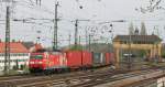 185 142-7  Edelwei  mit dem GA 49206 (Eisenach-Stedtfeld-Cerbere/F)in Neustadt an der Weinstrae 17.4.12