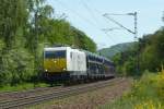 ECR 186 320-8 ist mit einem Autozug am 14.05.2012 in Landstuhl