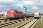 115 205-7 ist mit dem IC 2258 Frankfurt (Main) - Saarbrcken am 15.05.2012 in Kaiserslautern