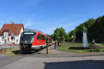 DB 642 102 fährt am 15.05.2022 als RB56 (Bundenthaler) von Neustadt an der Weinstraße nach Bundenthal-Rumbach.