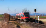 643 015  Ottmar Walter  als RB 12447 (Neustadt(W) Hbf - Karlsruhe Hbf) bei Winden 14.1.25