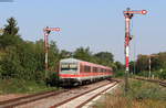 628 480-6; 628 455-7 und 628 445-8 als RE 12021 (Neustadt(Weinstr)Hbf-Karlsruhe Hbf) in Winden 21.9.20