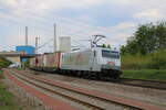 TXL 185 531-1 fährt am 07.05.2022 mit dem Mars-Zug durch Bous(Saar) in Richtung München.