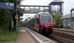 Der CFL Kiss 2313 fährt als RE11 aus Luxemburg-Hbf(L) nach Koblenz-Hbf(D) und kommt aus Richtung Trier und fährt durch Salmtal in Richtung Koblenz.