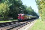 Die Centralbahn 10019 zog am 27.09.2013 den Sonderzug  Eurostrand  nach Leiwen. Die 10019 ( ex SBB Re 4/4 I Lok Baujahr 1964) ist schon seit lngerem in Deutschland zugelassen und ist fast jedes Wochenende hier in Hetzerath zu sehen, oft mit der Dunkelblaue Re 4/4 I 10008