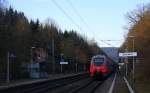 Ein Nahchschuss von Einer Hamsterbacke 442 708 DB als RB82 aus  Perl nach Wittlich-Hbf und hilt in Sehlem und fährt in Richtung Salmtal,Wittlich,Koblenz bei Sonnenschein am Kalten Nachmittag vom