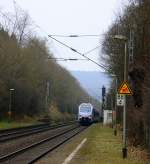 Ein Nachschuss vom Dem Südwest-Express Als RE1 Aus Mannheim-Hbf nach Koblenz-Hbf kommt durch Sehlem aus Richtung Trier-Ehrang und fährt in Richtung Salmtal,Wittlich-Hbf,Koblenz.