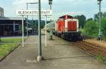 212 342 im Ende Mai 1991 kkurz vor der Stillegung der Strecke in Blieskastel.