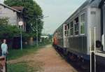 Der Bahnhof Reinheim am 21.5.91 mit 212 345 und dem N 5185.