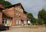 15.8.15 Empfangsgebäude Hessen, Strecke Heudeber-Danstedt - Mattierzoll, 1970 stillgelegt