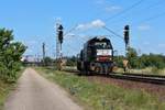 Am 20.06.2018 ist eine schwarze G1206 bei Waghäusel in Richtung Süden unterwegs.