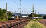 193 604 und 193 0601 mit dem DRF 13405 (Paris Est - Istanbul Sirkeci) am Abzweig Brunnenst�ck 25.5.26