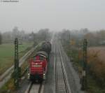294 868-5 mit ihrer bergabe in der Nhe der Bk Basheide 29.10.09