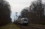 Am 16.3.13 verkehrte der Hupac Taurus, welcher auf den Namen ES64U2 - 102 hört, auf der Rheintalbahn. Aufgenommen wurde der Holzzug in Forchheim bei Karlsruhe. 