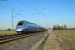 TGV Euroduplex 4726 unterwegs nach Marseille. Aufgenommen am 24.02.2014 bei Forchheim.